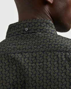 Oved Long-Sleeve Micro-Paisley Print Shirt - Navy Long-Sleeve Shirts 15 Oved Long-Sleeve Micro-Paisley Print Shirt - Navy Long-Sleeve Shirts