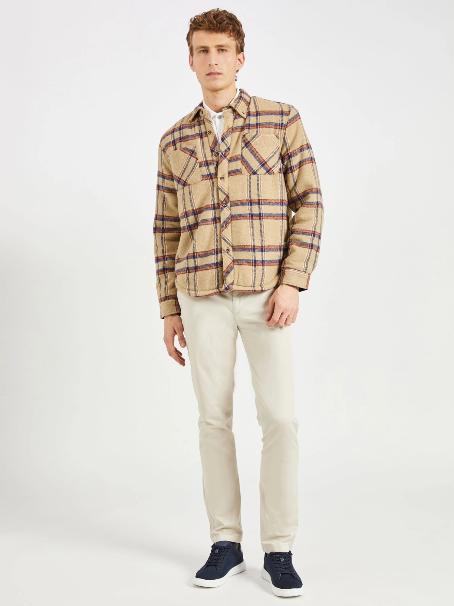 Oved Brushed Check Fleece-Lined Overshirt - Cornstalk 7 Oved Brushed Check Fleece-Lined Overshirt - Cornstalk