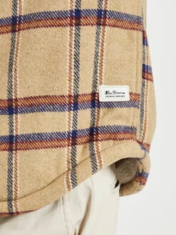 Oved Brushed Check Fleece-Lined Overshirt - Cornstalk 14 Oved Brushed Check Fleece-Lined Overshirt - Cornstalk