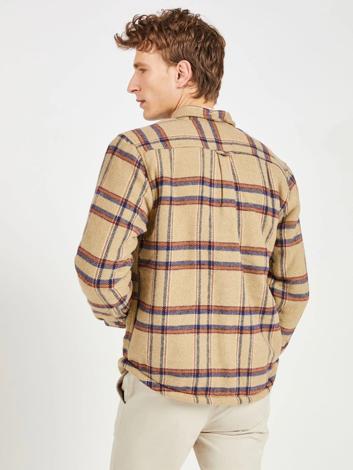 Oved Brushed Check Fleece-Lined Overshirt - Cornstalk 4 Oved Brushed Check Fleece-Lined Overshirt - Cornstalk
