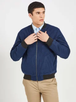 Oved Casual Jackets Boiled Wool Bomber Jacket