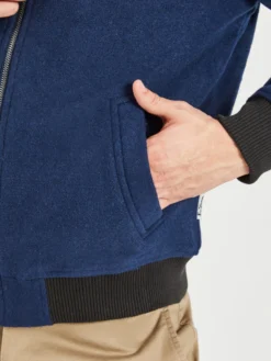 Oved Casual Jackets Boiled Wool Bomber Jacket