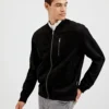 Oved Faux-Suede Bomber - Black