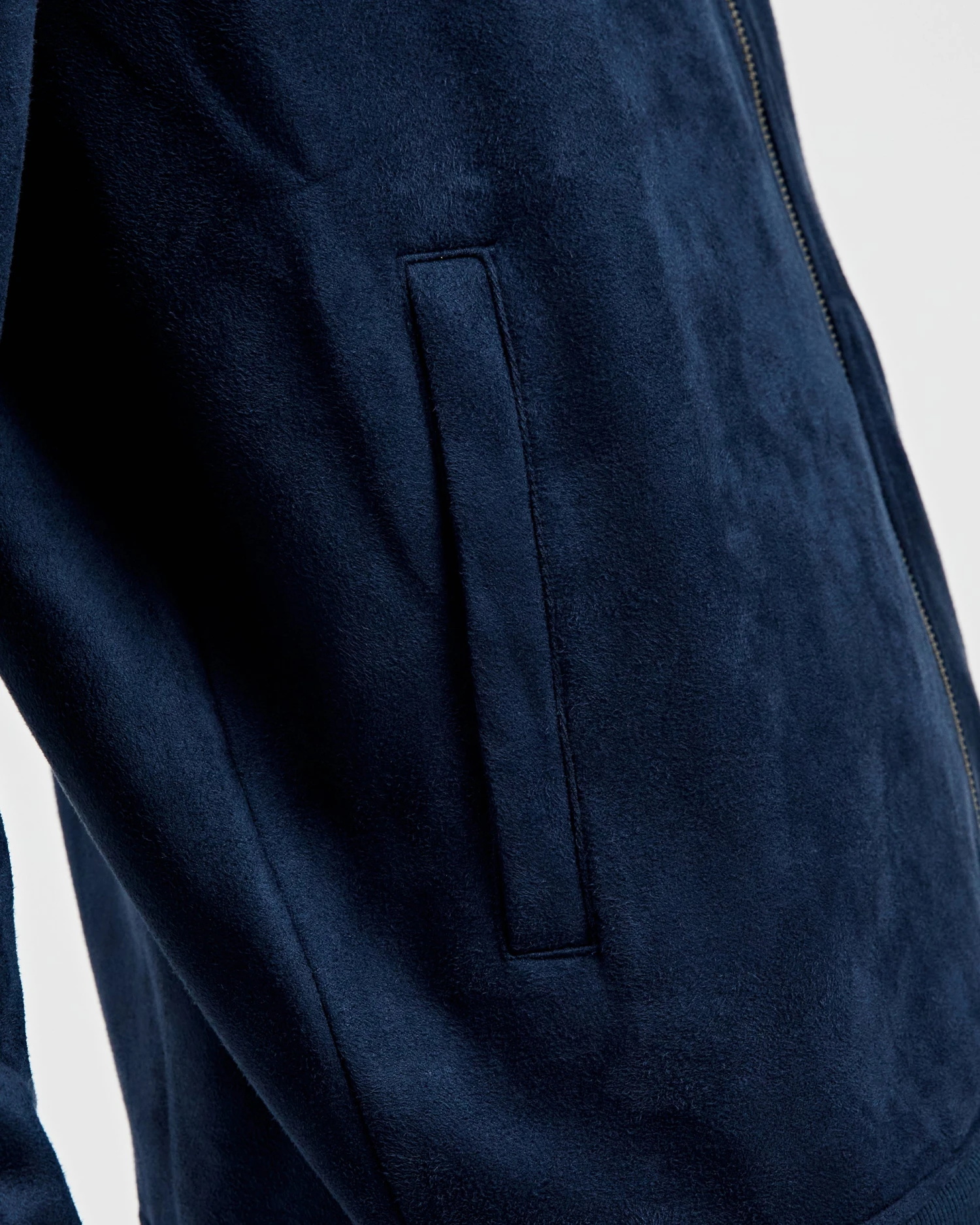 Oved Casual Jackets Faux-Suede Bomber - Navy 9 Oved Casual Jackets Faux-Suede Bomber - Navy