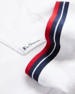 Oved Supima Cotton Ringer Pocket T-Shirt - Bright White