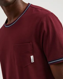 Oved Supima Cotton Ringer Pocket T-Shirt - Port Royal