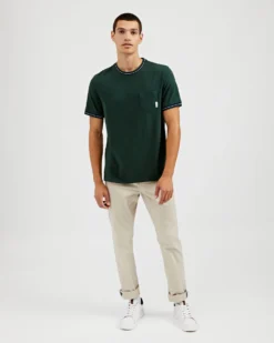 Oved T-Shirts Supima Cotton Ringer Pocket T-Shirt - Spruce 14 Oved T-Shirts Supima Cotton Ringer Pocket T-Shirt - Spruce