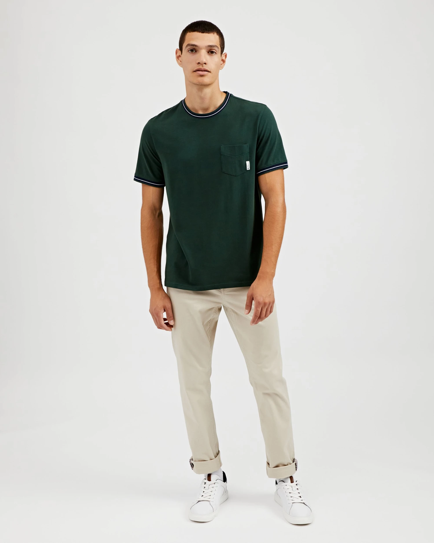 Oved T-Shirts Supima Cotton Ringer Pocket T-Shirt - Spruce 8 Oved T-Shirts Supima Cotton Ringer Pocket T-Shirt - Spruce
