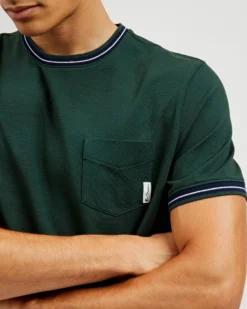 Oved T-Shirts Supima Cotton Ringer Pocket T-Shirt - Spruce 13 Oved T-Shirts Supima Cotton Ringer Pocket T-Shirt - Spruce