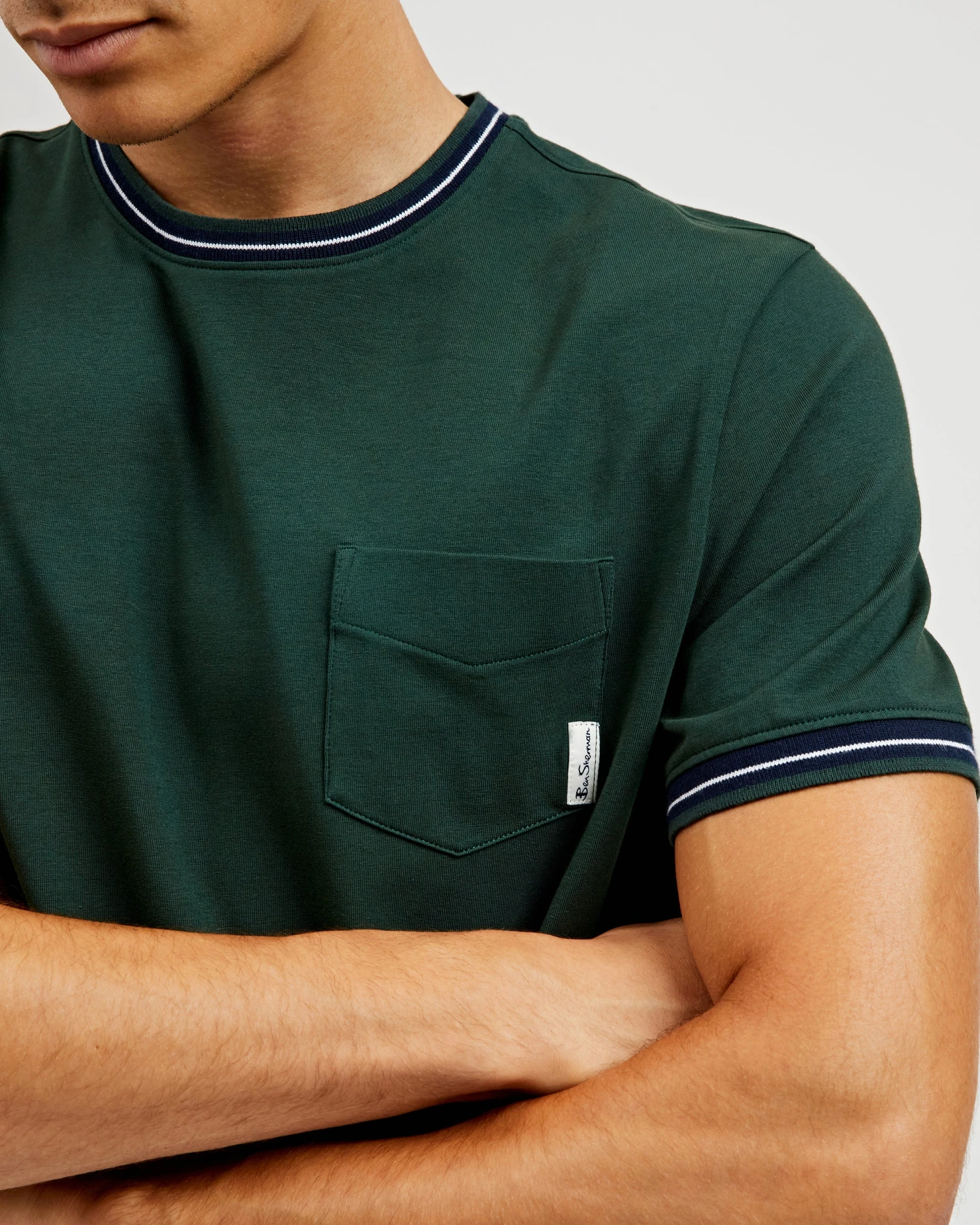 Oved T-Shirts Supima Cotton Ringer Pocket T-Shirt - Spruce 7 Oved T-Shirts Supima Cotton Ringer Pocket T-Shirt - Spruce