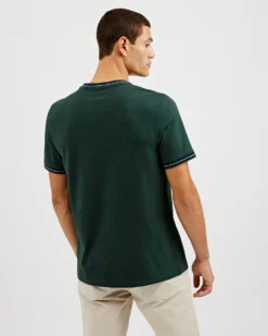 Oved T-Shirts Supima Cotton Ringer Pocket T-Shirt - Spruce 11 Oved T-Shirts Supima Cotton Ringer Pocket T-Shirt - Spruce