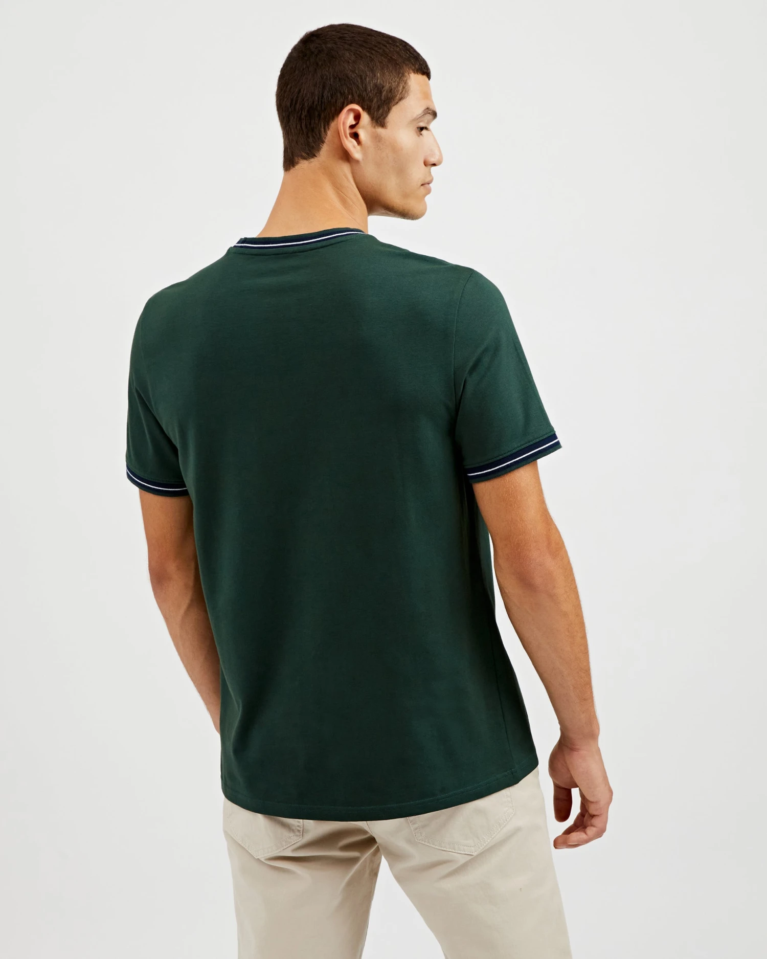 Oved T-Shirts Supima Cotton Ringer Pocket T-Shirt - Spruce 5 Oved T-Shirts Supima Cotton Ringer Pocket T-Shirt - Spruce
