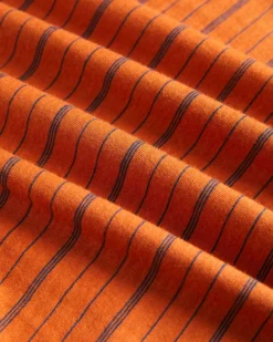 Oved Mini-Stripe Jersey T-Shirt - Caramel T-Shirts