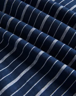 Oved T-Shirts Mini-Stripe Jersey T-Shirt - Navy Blazer