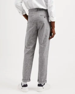 Oved Heritage Check Skinny-Fit Trouser - Grey