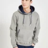 Oved Loungewear Fleece Cotton Script Logo Hoodie - Grey Heather