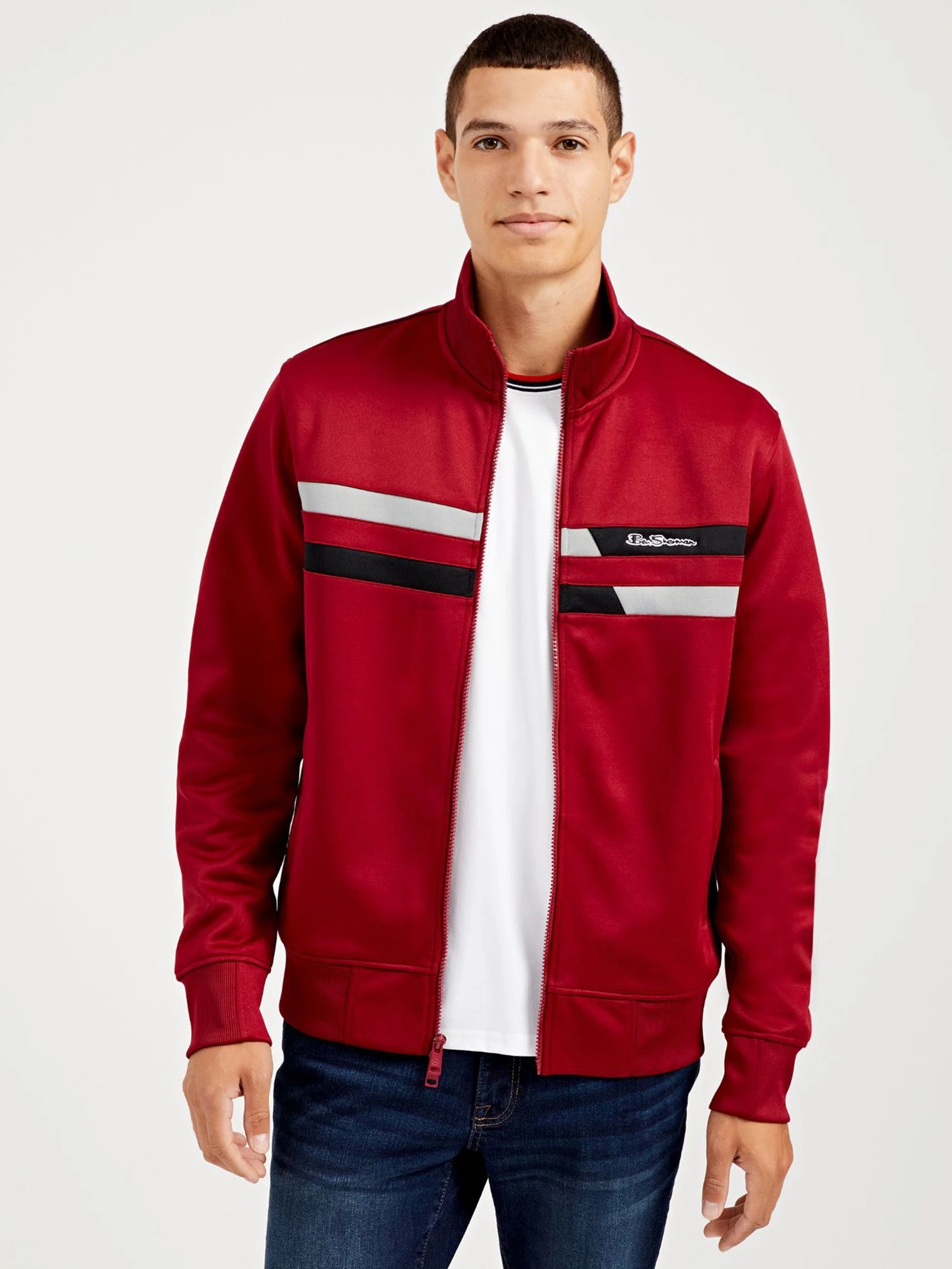 Oved Two-Stripe Track Jacket - Sun Dried Tomato Loungewear 3 Oved Two-Stripe Track Jacket - Sun Dried Tomato Loungewear