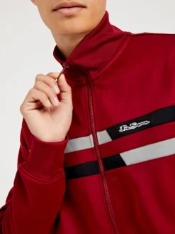 Oved Two-Stripe Track Jacket - Sun Dried Tomato Loungewear 7 Oved Two-Stripe Track Jacket - Sun Dried Tomato Loungewear