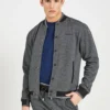 Oved Herringbone Track Jacket - Grey