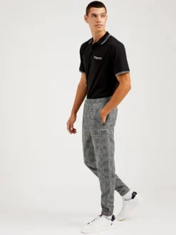 Oved Glen Plaid Track Pant - Grey Heather Joggers & Track Pants