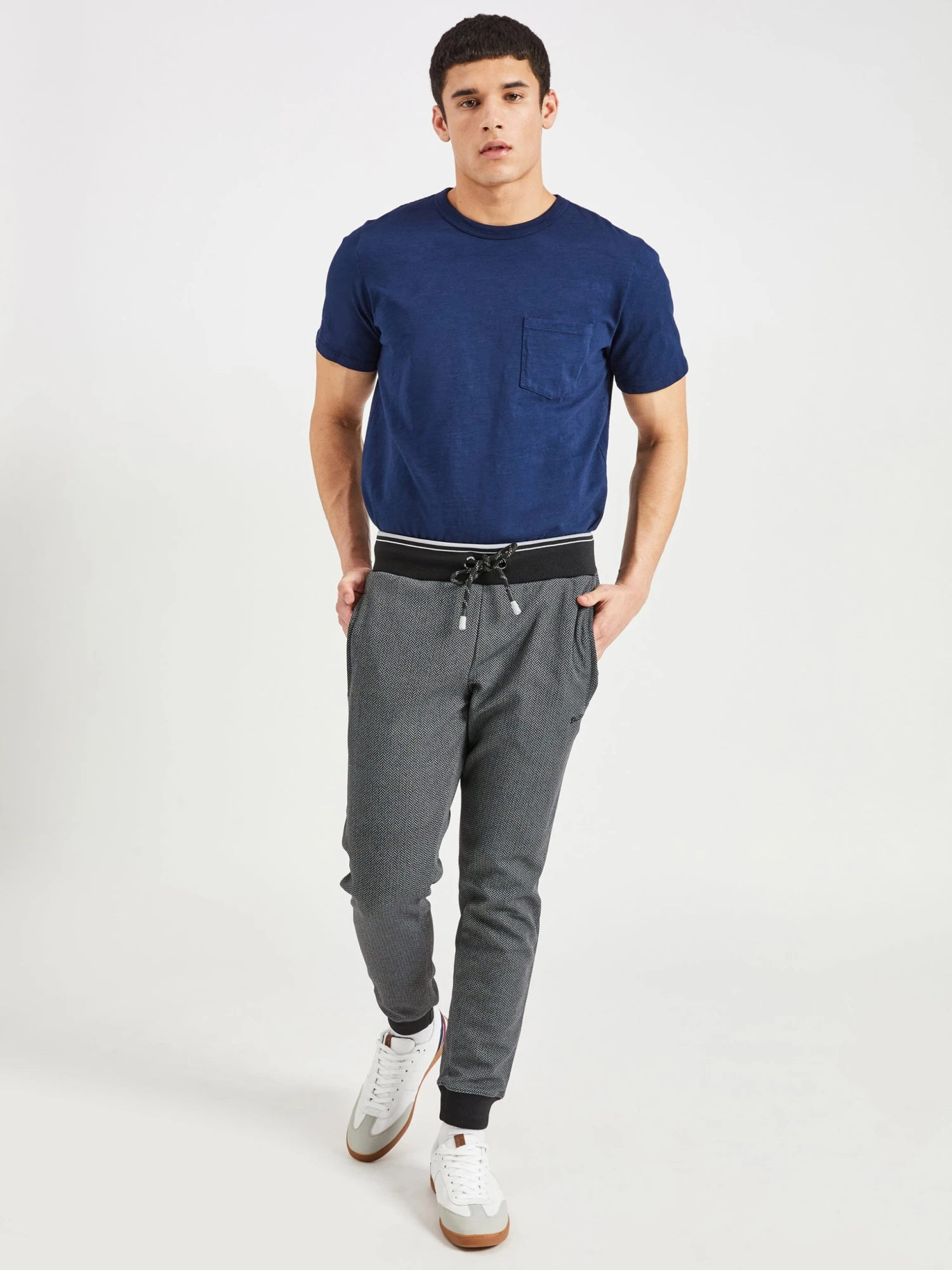 Oved Joggers & Track Pants Herringbone Track Pant - Grey Heather 4 Oved Joggers & Track Pants Herringbone Track Pant - Grey Heather