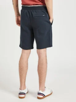 Oved Shorts Mod Stripe Fleece Track Short - Black