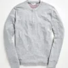 Oved Long-Sleeve Shirts Long Sleeve Henley T-shirt - Grey Heather