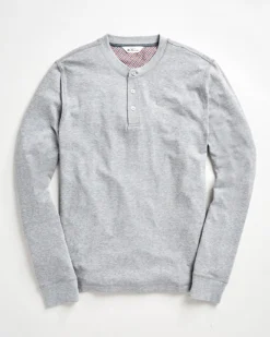 Oved Long-Sleeve Shirts Long Sleeve Henley T-shirt - Grey Heather