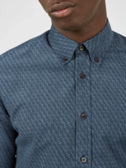 Oved Long-Sleeve Shirts Long Sleeve Corduroy Shirt - Storm Blue
