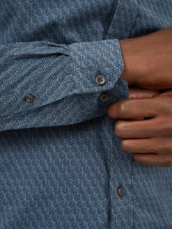 Oved Long-Sleeve Shirts Long Sleeve Corduroy Shirt - Storm Blue