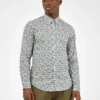 Oved Long-Sleeve Shirts Long-Sleeve Floral Print Shirt - Ivory