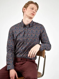 Oved Long-Sleeve Floral Print Shirt - Salute Long-Sleeve Shirts