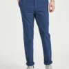 Oved Chinos & Trousers Tonal Plaid Slim Taper Pant - Navy