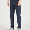 Oved Chinos & Trousers Glen 5-Pocket Stretch Plaid Pant - Navy