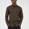 Baird Long-Sleeve Signature Gingham Shirt - Cocoa Long-Sleeve Shirts