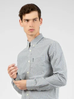 Baird Long-Sleeve Signature Gingham Shirt - Persian Blue Long-Sleeve Shirts