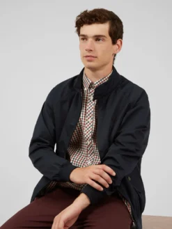Oved Signature Harrington Jacket - Navy Blazer