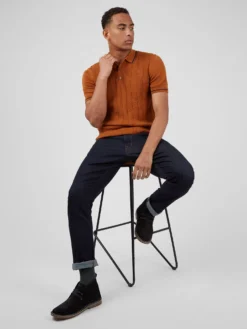 Baird Straight Rinse Wash Jeans - Denim