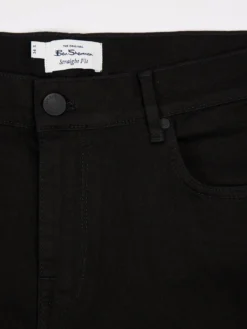 Baird Straight-Leg Jeans - Black Denim