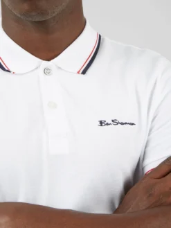 Baird Organic Cotton Signature Polo - White 12 Baird Organic Cotton Signature Polo - White