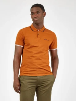 Baird Organic Cotton Signature Polo - Burnt Orange Signature Polos