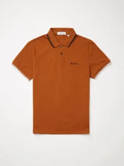 Baird Organic Cotton Signature Polo - Burnt Orange Signature Polos