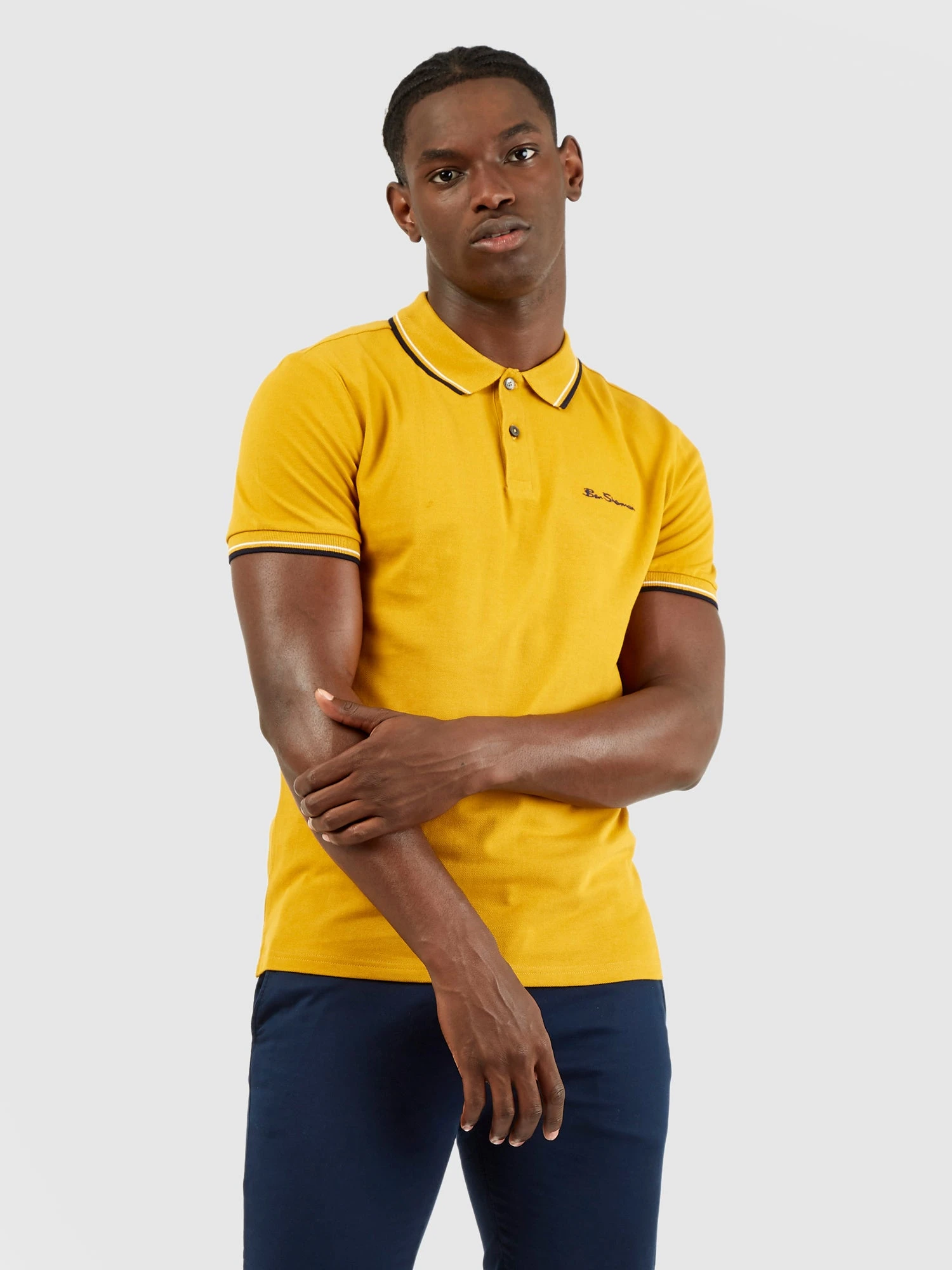 Baird Organic Cotton Signature Polo - Mustard 3 Baird Organic Cotton Signature Polo - Mustard