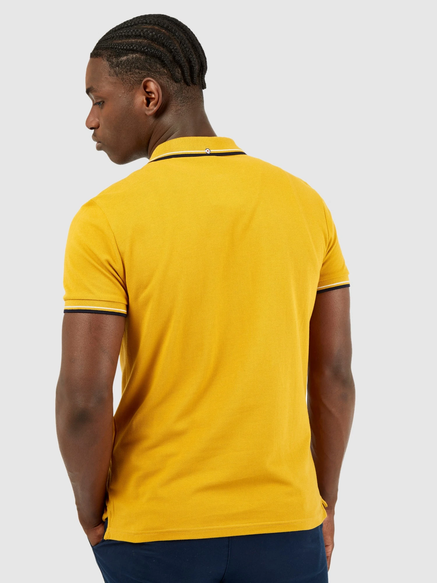 Baird Organic Cotton Signature Polo - Mustard 4 Baird Organic Cotton Signature Polo - Mustard