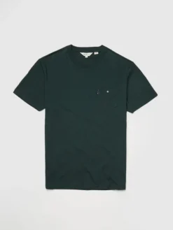 Baird Organic Cotton Signature Pocket Tee - Dark Green Loungewear