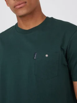 Baird Organic Cotton Signature Pocket Tee - Dark Green Loungewear