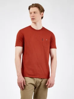 Baird Loungewear Organic Cotton Signature Pocket Tee - Burnt Orange