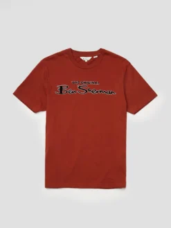 Baird Signature Flock Graphic Tee - Dark Orange Loungewear