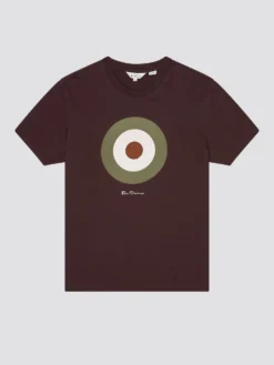Baird Signature Target Tee - Bordeaux Loungewear