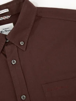 Baird Long-Sleeve Signature Oxford Shirt - Bordeaux Long-Sleeve Shirts